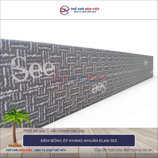 Đệm bông ép kháng khuẩn Elan See